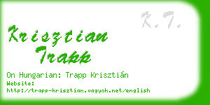 krisztian trapp business card