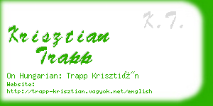 krisztian trapp business card